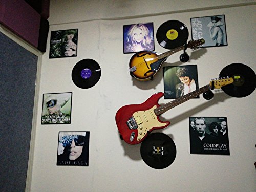 Electric Guitar Wall Hanger Ukulele Wall Mount Slatwall Horizontal Hawaiian Guitar Holder Bass Stand Rack Electric Guitar /Bass / Ukulele