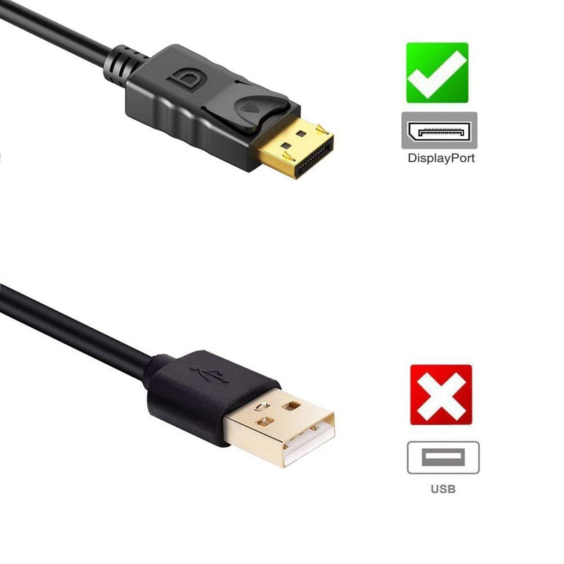 Display Port to VGA Adapter,Anbear Gold Plated Display Port to VGA Adapter (Male to Female) Compatible with Computer,PC,Desktop, Laptop to Monitor, Projector, HDTV (5 Pack) 5PACK