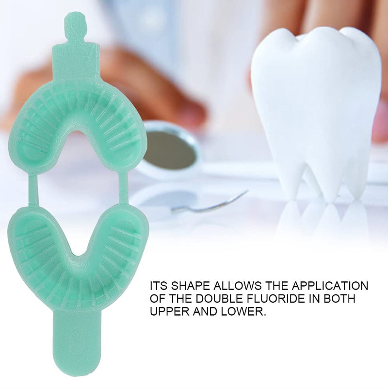 [AUSTRALIA] - Dental Tray Kit, 50pcs/Set Disposable Fluoride Trays, Double Arch Trays, Dental Aids, Dental Tray Accessories(S) S 