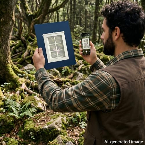Handheld Viewfinder with Built-in Comp Window for Photographers A