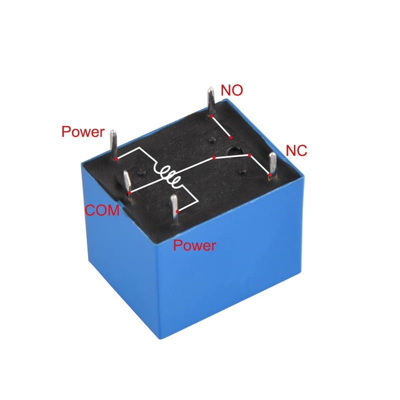 Heschen - PC Relay SRD-05VDC-SL-C DC5V Coil SPDT 10A 250VAC 5 Pin Terminal 2 Pack