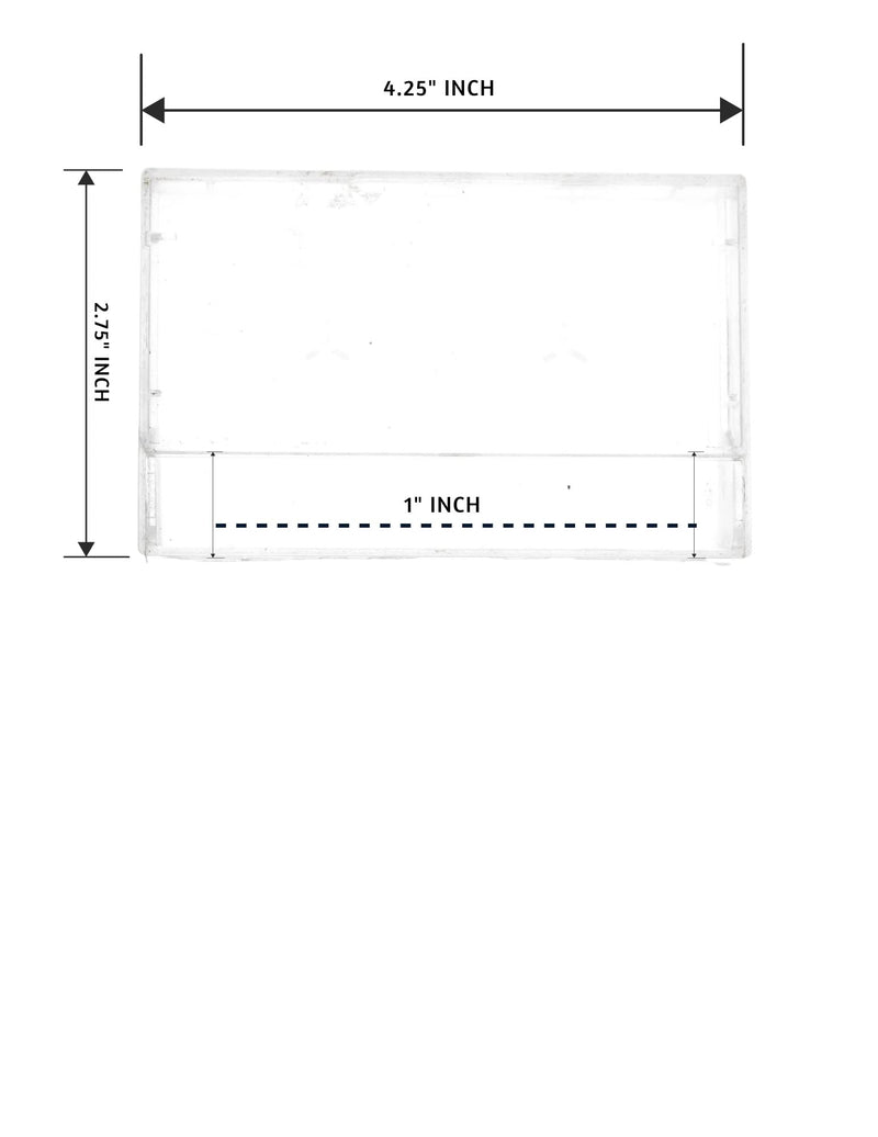 [AUSTRALIA] - Audio Cassette Tape case Clear/Clear Square Edge Audio Cassette Tape Storage 10 Pack 
