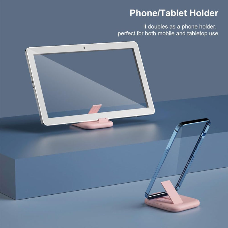 USB-C to USB Adapter, USB C to Lighting Cable Box Contains Makeup Mirror/USB C Cable/Micro USB to USB C/USB A to USB C, Cell Phone OTG Adapters for iPhone 14/15, Google Pixel, Samsung Galaxy… Pink
