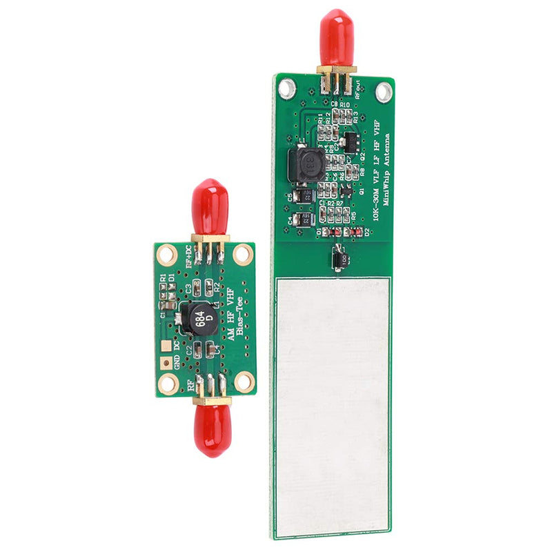 Walfront 10KHz-30MHz Mini Whip Active Antenna 2 Piece RTL SDR Shortwave Radio Receiver SMA Short Cut SDR Antenna System with Female Interface