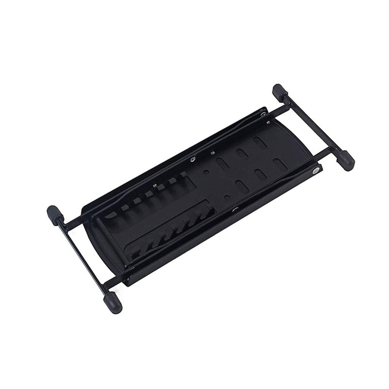 Guitar Foot Rest Stool 6 Position Height Adjustable Guitar Footstool with Non-Slip Rubber for Classical Guitar Player Black