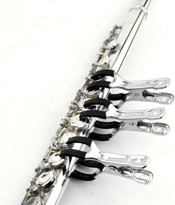 20PCS Flute Tool Kit, Professional Flute Repairing Maintenance Tool Kit with Carry Bag, LED Leak Light, Key Cover Adjusting Tool, Key Indentation Clip, Pliers, Alcohol Lamp Burner