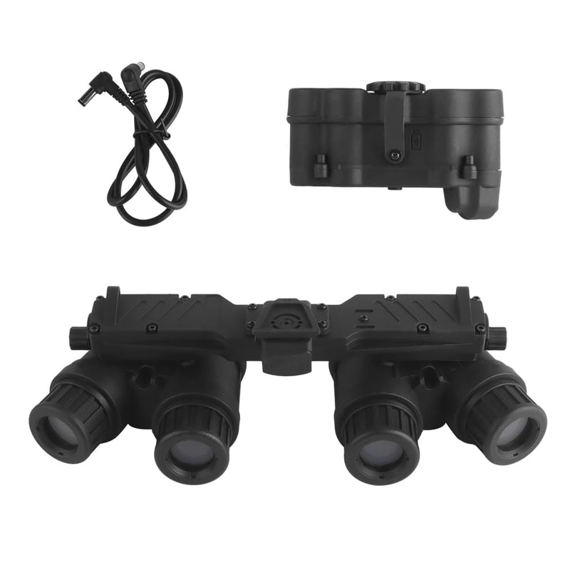 Tactical AN/PVS31 NVG Dummy Model,Helmet No Function Binocular Night Vision Goggle for Cosplay Display HLACC-69 BK Adjust