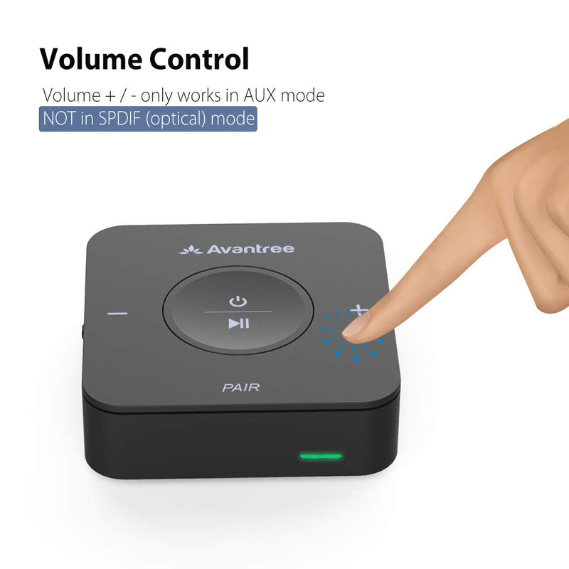 [AUSTRALIA] - Avantree TC417 Bluetooth Transmitter Receiver for TV, Optical Digital Toslink, Volume Control for 3.5mm AUX, RCA, 20H Playtime, aptX Low Latency Wireless Audio Adapter for Headphones, Home Stereo 