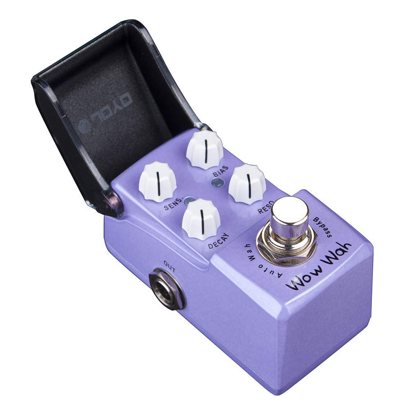 JOYO Auto Wah Mini Pedal for Electric Guitar Effect - True Bypass Ironman Series (Wow Wah JF-322) purple auto wah