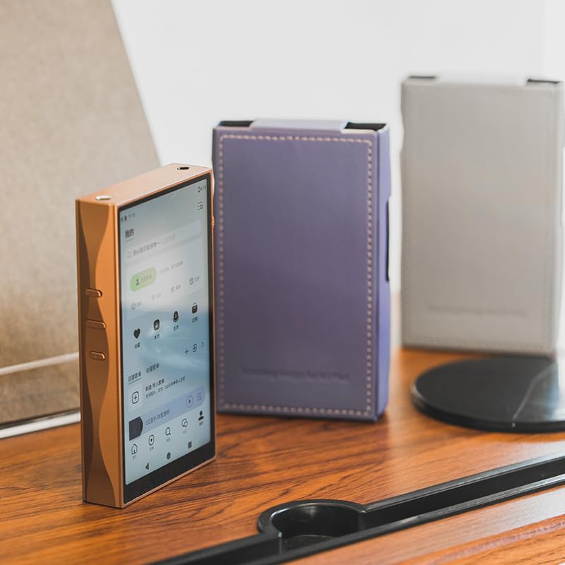 SHANLING M3 Plus Leather Case,SHANLING M3 Plus Digital Audio Player Special Protective Case,PU Leather Material (Purple) Purple