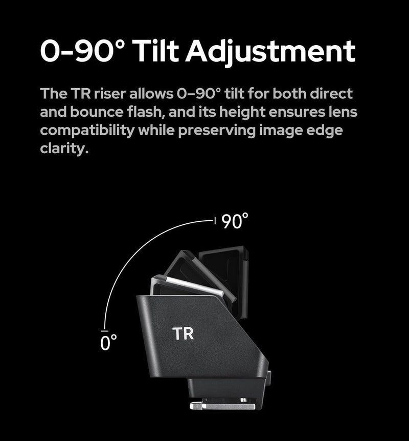 Godox TR-C TTL Hot Shoe Riser for Canon Cameras,0-90° Angle Adjustment,30mm Height Increase, Reduce Lens Shadow Compatible with Godox iT30 Pro C,iT20 C,iT22C,iM30,iM20,iM22 Mini Flash