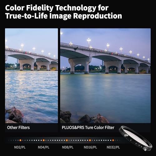2-in-1 82mm ND2-ND32 Variable ND &CPL Filter for Camera 82 VND-CPL