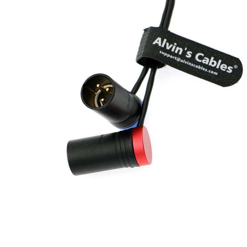 Alvin's Cables 10Inch (25cm) Low Profile TA5F to Dual LP XLR 3 Pin Male Audio-Cable for Wisycom-MCR54, Lectrosonics-DCHR-Receiver, Cameras, Portable Recorders, Mixers
