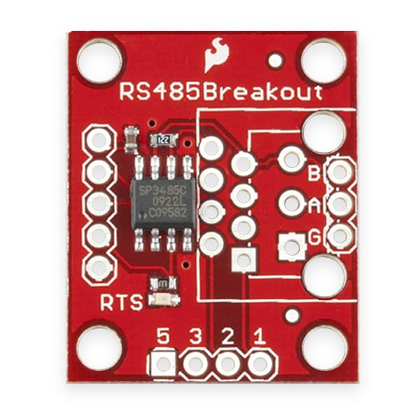 SparkFun Transceiver Breakout - RS-485 - SP3485 Half-Duplex Transceiver | This is a breakout board for the SP3485 RS-485 transceiver IC, which will convert a UART serial stream to RS-485.