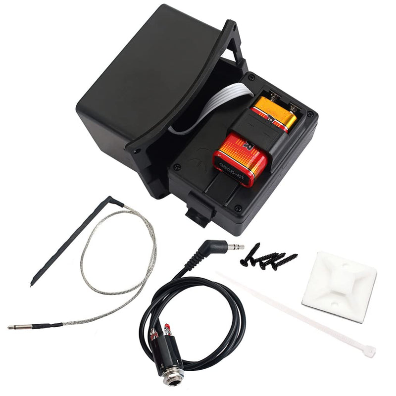 5 Band Acoustic Guitar Preamp EQ Equalizer Pickup Acoustic Guitar Amplifier Digital Chromatia Tuner Piezo Pickup for Acoustic Guitar Accessory TEQ5