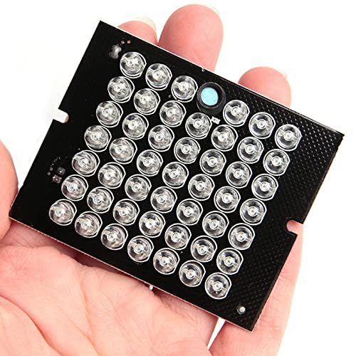 1 pcs DC 12V 1A Invisible CCTV 48-LED Night Vision 940nm IR Infrared Illuminator Light + Wire 60cm