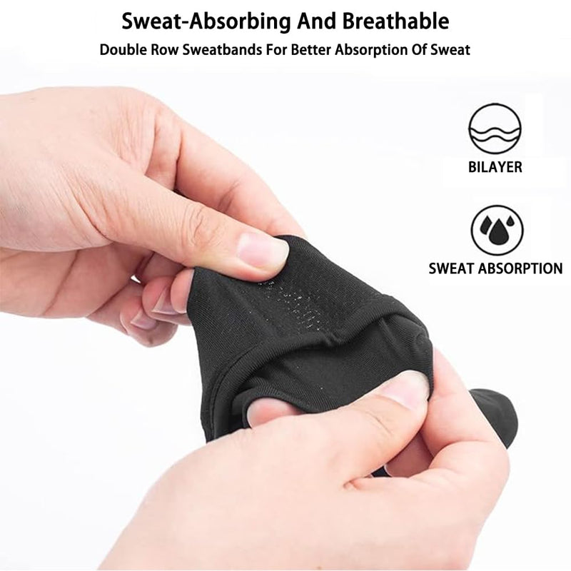 VR Mask Cover, Eye Face Cover Breathable Sweat Band for Meta/Oculus Quest 3 Quest2, Vision Pro Headset, Quest Pro, PSVR2 and Virtual Reality Game. (Black 3 Packs) Black 3 Packs