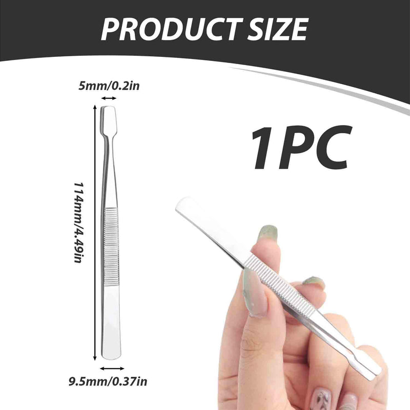 STAMPS Tweezers Long - 11.5cm Spoon Tweezers Stainless Steel Curved & Large Ideal for Stamps, Clay Tools, & Model Making Collector Tools