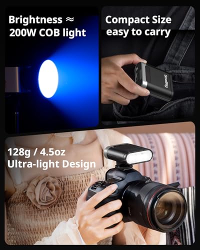 SmallRig RS20 Mini Portable Camera Flash for Sony for Canon for Nikon Silver