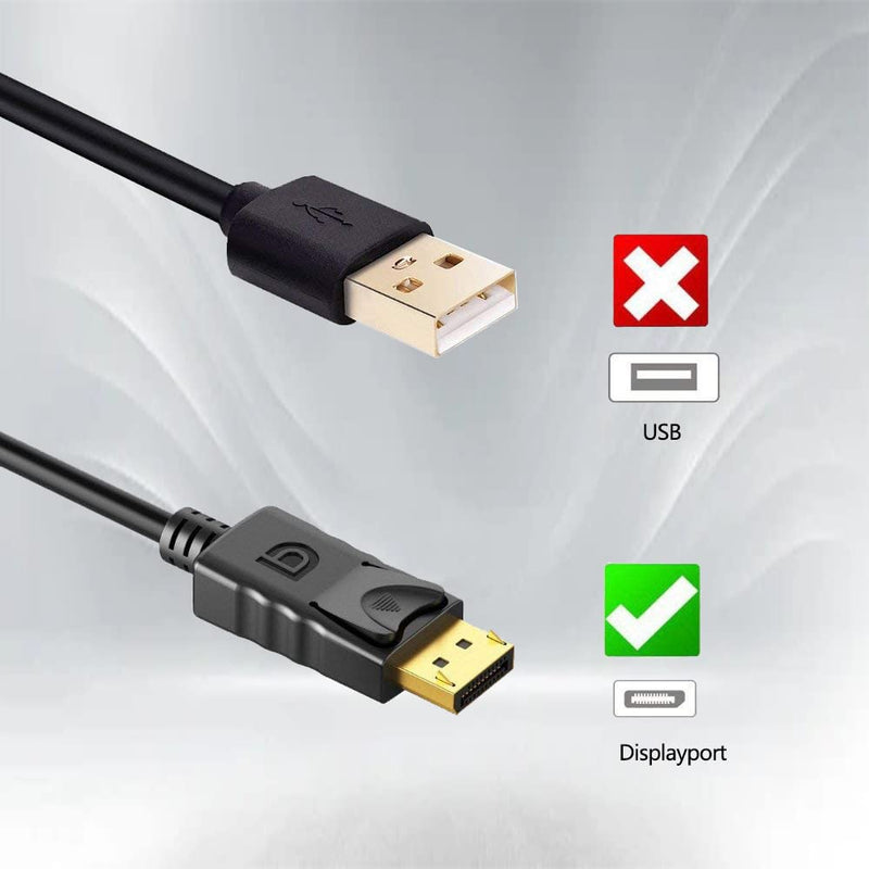 DisplayPort to DVI Adapter,Anbear Display Port to DVI-D Adapter (Male to Female) Compatible with Computer,Desktop,Laptop,PC 1 Pack