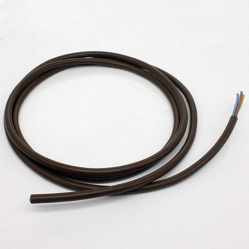 5 m Brown H03VV-F 3 x 0.75 mm² PVC Insulated Hose Cable 3G Light Cable Lamp Cable Power Cable 5 Meter