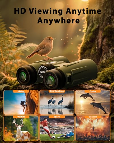Usogood 12x42 Binoculars for Adults High Powered, BAK4 Prism & FMC Lens,