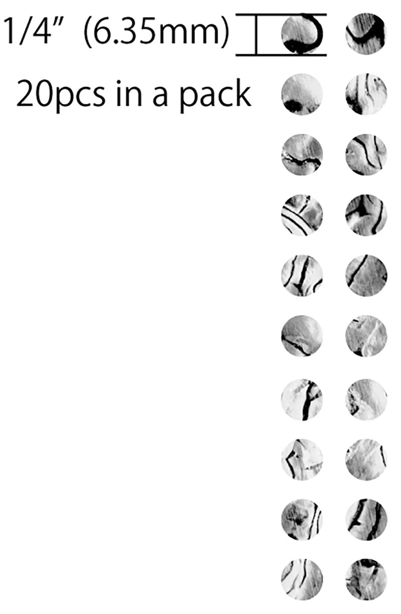 1/4"(6.35mm) Dot Fret Markers - Aged White Pearl