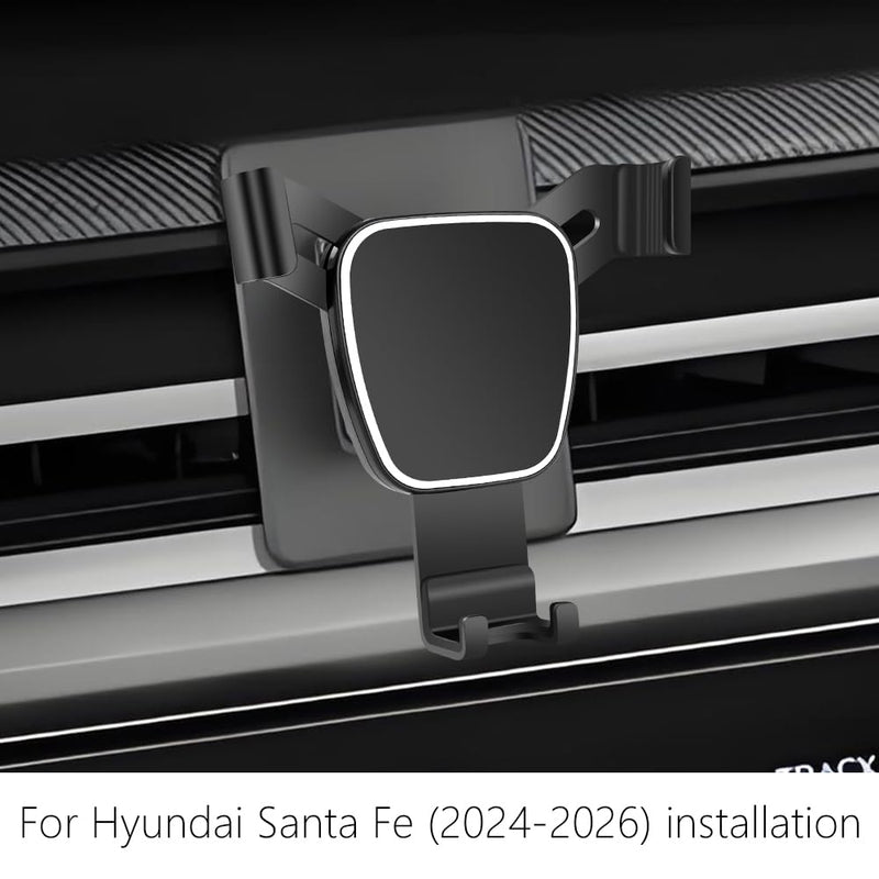 Car Phone Holder for Hyundai Santa Fe 2024 2025 2026 Auto Accessories Navigation Bracket Interior Screen Decoration Dash Board Mobile Cell Phone Mount case