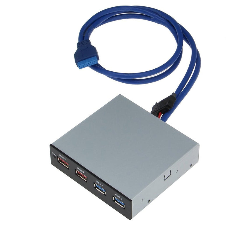 SEDNA - USB 3.0 2 Ports + USB BC 1.2 Charging 2 Ports - Floppy Bay Front Panel for Desktop PC