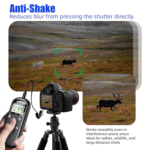 Rechargeable Intervalometer Timer Shutter Release Remote with LCD Screen Timer Shutter for Sony