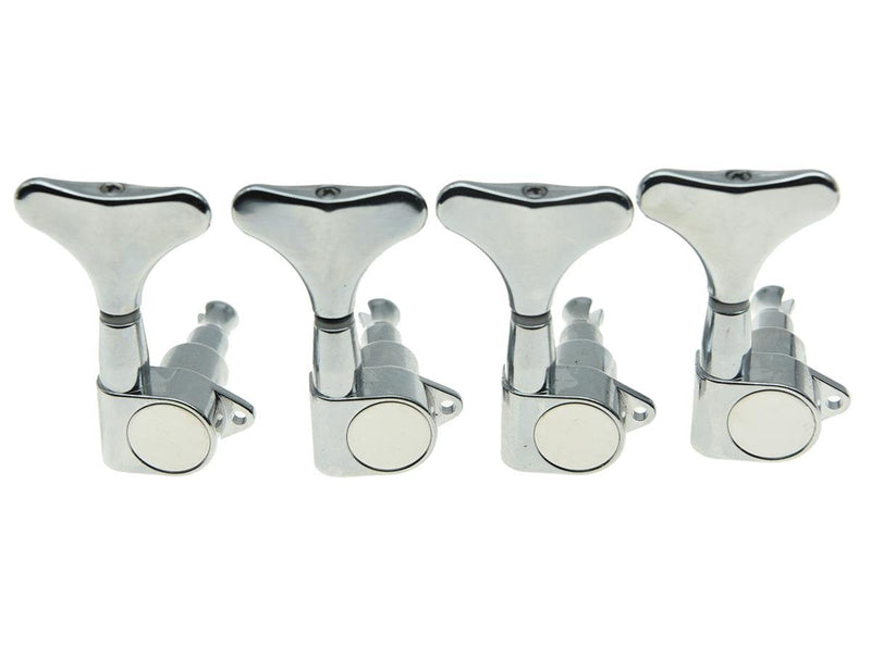 [AUSTRALIA] - KAISH Chrome Right Handed Sealed Bass Tuners Tuning Pegs Keys 4 String Bass Guitar Machine Heads 