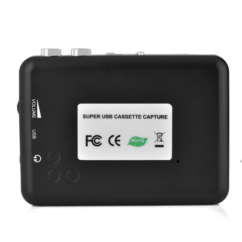 [AUSTRALIA] - Portable Cassette to MP3 Converter with Headphones Transfer USB Cassette Tape to PC MP3 CD Switcher Converter Capture Audio Music Player 