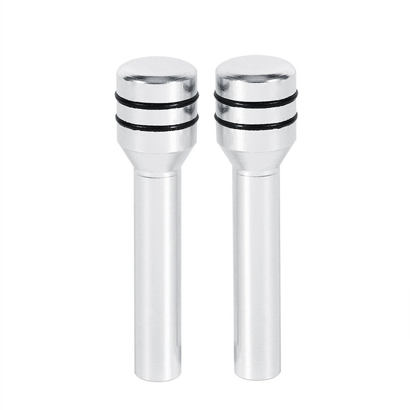 [AUSTRALIA] - Door Lock Pull Knob,Door Lock Knob,2Pcs Universal Car Truck Aluminum Interior Door Lock Knob Pins Cover Silver Car Door Lock Buttons car Door Lock knobs car Door Lock knobs 