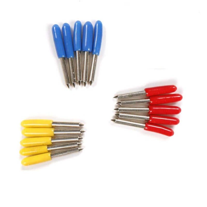 15pcs 30/45/60 Degree Roland Vinyl Cutter Cutting Plotter Blade with Blade Holder