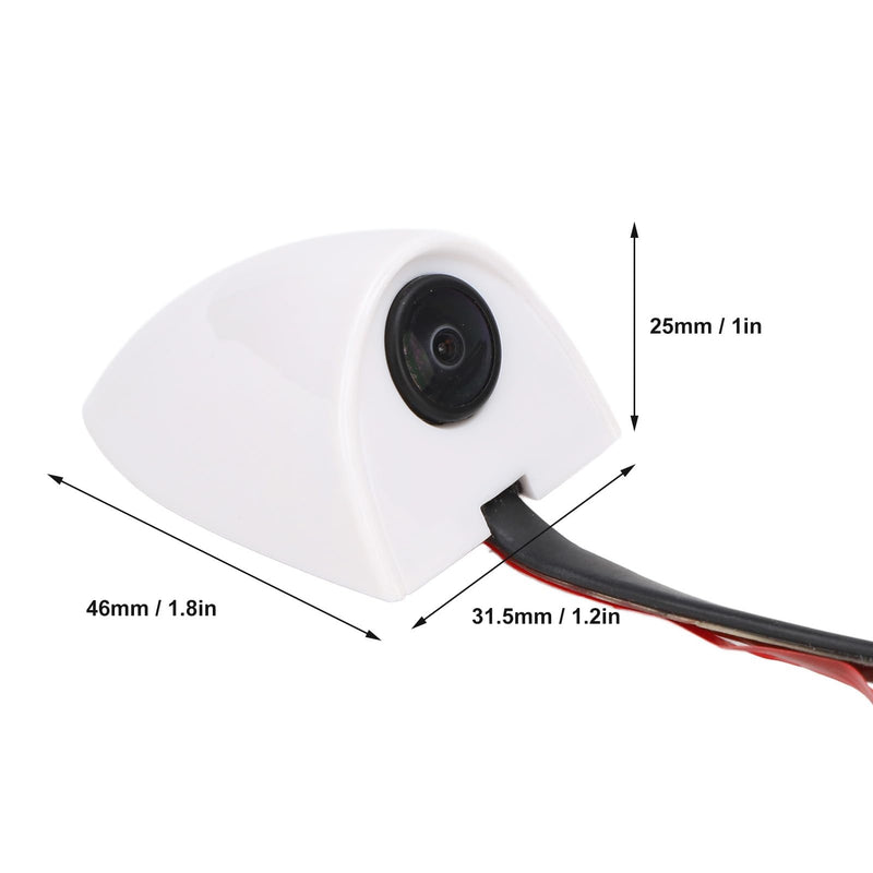 1 Pair Side Rear View Camera,80° AHD 1080P Blind Spot Camera for Monitor Units 25HZ/PAL Video Signal