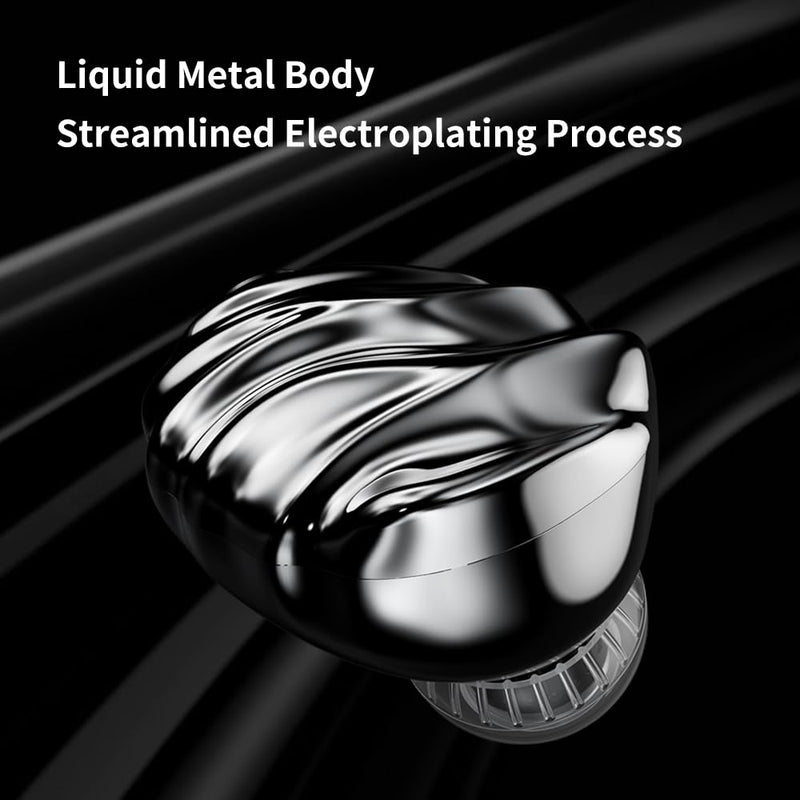 LEAUDIO TRN Shell 4DD Planar Hybrid Headpohnes with 2Pin Detachable Cable Interchangeable Nozzle Design Earphones (with mic) with mic