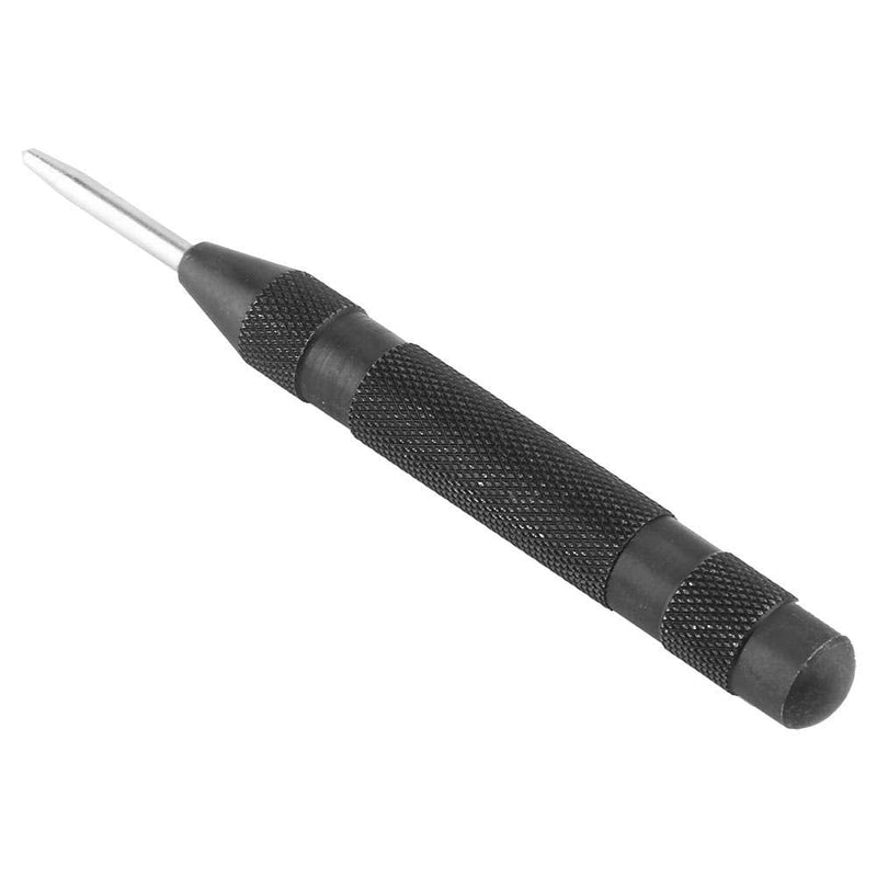Ausla Automatic Centre Punch, 5-inch, High Speed Steel, Metal Marking Tool, Black