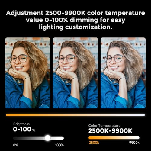 PHOTOOLEX Magnetic Light Wand, 360° RGB Tube Light, LED Video Light Stick 320mm