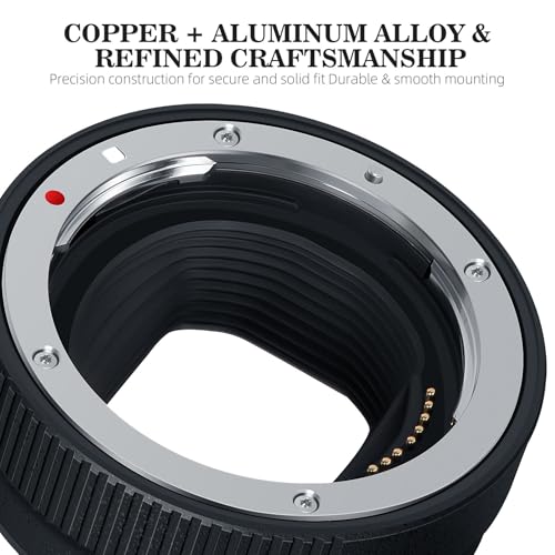 EF-EOS R Auto Focus Lens Mount Adapter, Compatible with Canon EF/EF-S Lenses for EOS R, R3, R5, R6, R7, R8, RP, R50, R100 Mirrorless Cameras