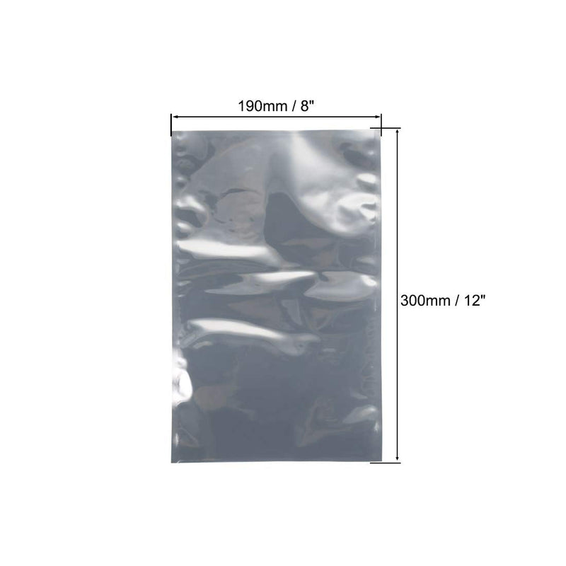 uxcell Antistatic Shield Shielding Bag, Flat Open Top Anti Static Bag for Electronic Devices, 8x12 inch(190x300mm), 50 PCS