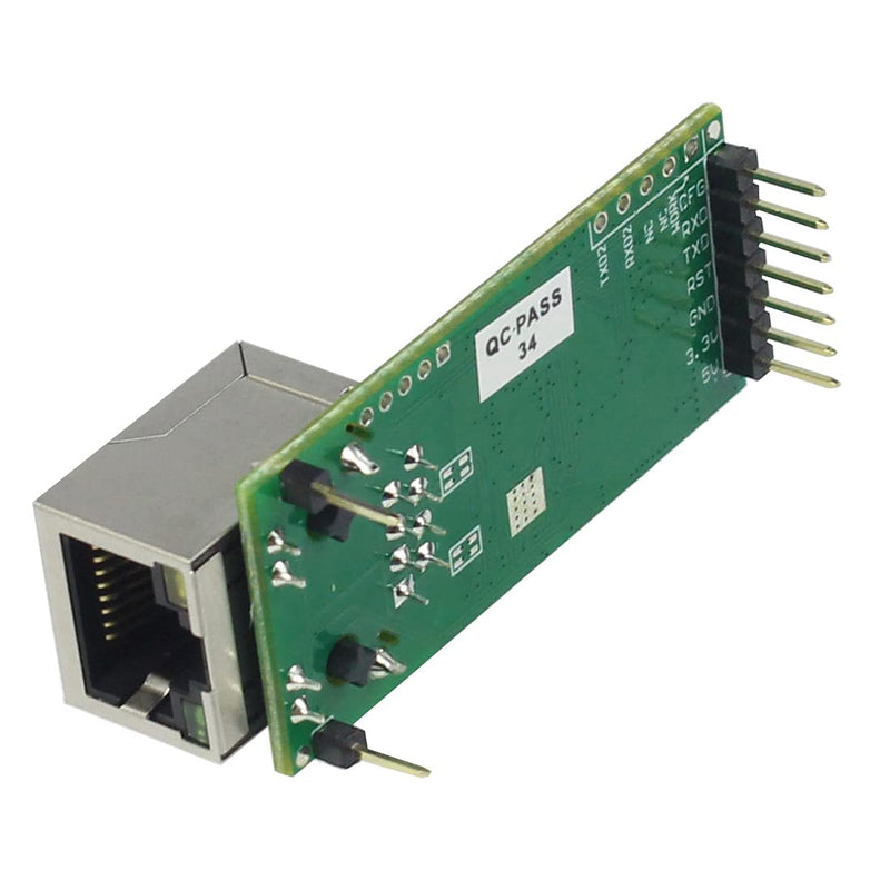 PUSR USR-TCP232-T2 Tiny Serial Ethernet Converter Module Serial UART TTL to Ethernet TCPIP Module Support DHCP and DNS (1Piece) 1Piece