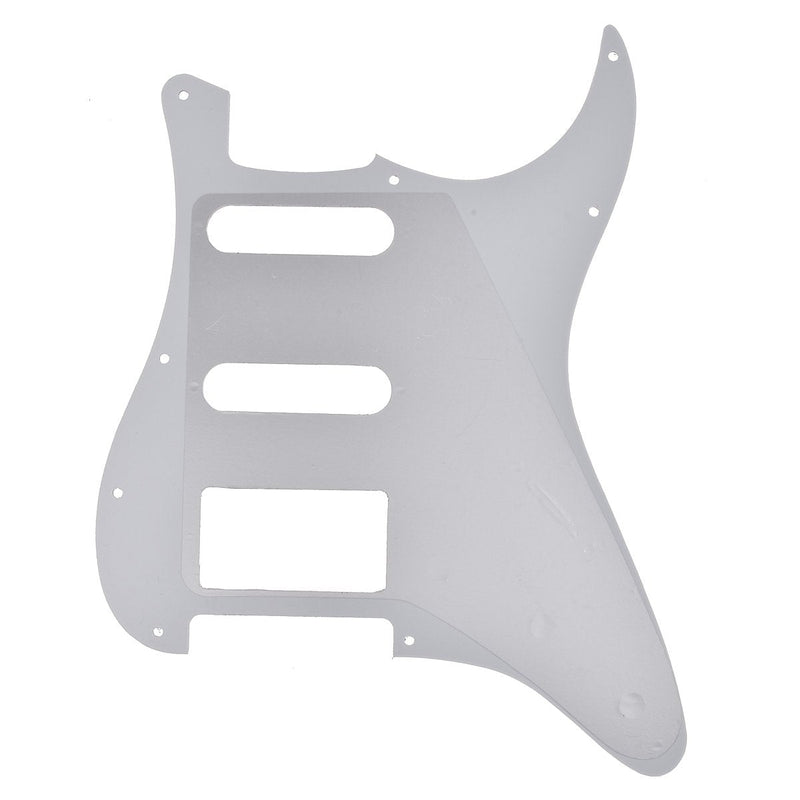 Left Handed White Pearl 3 Ply 11 Hole Strat Electric Guitar Pickguard HSS Pick Guard for Fender USA/Mexico Stratocaster/Strat Style Guitar Parts, with Pickguard Screws
