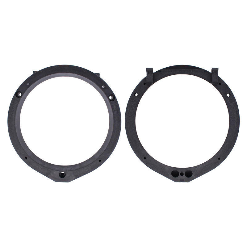 ApplianPar 2Pcs Car Front Rear Stereo Door Speaker Adapter Mounting Plates 6.5/6.75 Inch Spacer Rings Bracket with Harness for Accord Civic CRV CRZ