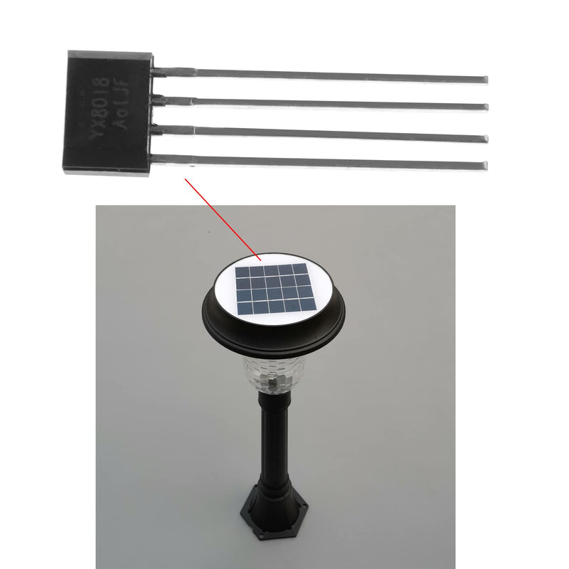 OTOTEC 20 Stück YX8018 Solar Lichtsteuerung Chip Garten LED Treiber Licht Transistor TO-94 1,2V 30mA Elektronische Komponente
