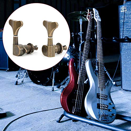 6 Pcs Electric Bass Tuning Pegs Tuning Key Tuning Pegs All Sealed Fishtail 3L+3R Instrument Accessory
