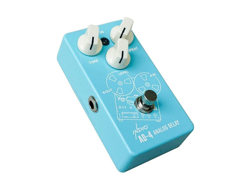 Monoprice Indio Series Vintage Analog Delay Guitar Effect Pedal, AD-4 True Bypass - Blue
