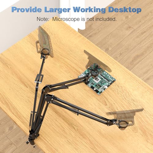 Hayve Microscope Arm Stand，Adjustable Metal Bracket with Clamp 1.65（For MS1,MS3)