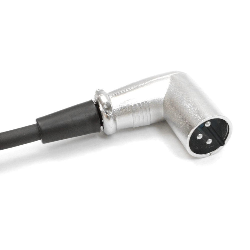 Seismic Audio 3' XLR Female to Right Angle Male Audio Patch Cable (XLRRS2) Single