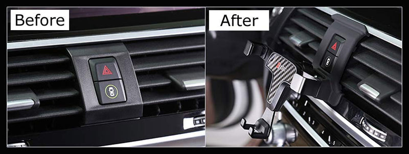 iJDMTOY Smartphone Gravity Holder w/Exact Fit Clip-On Dash Mount Compatible with BMW 2018-up G01 X3, 2019-up G02 X4 (Won't Occupy Air Vent Opening)