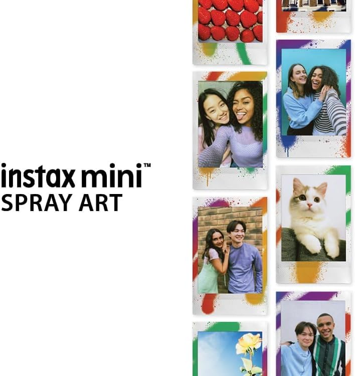 FUJIFILM Mini Stone Gray Film Bundle ISO 800, Credit-Card Size, Easy-Load Cartridge, BluebirdSales Microfiber Cleaning Cloth, Compatible with INSTAX MINI Cameras (50 Shots) 50 Shots